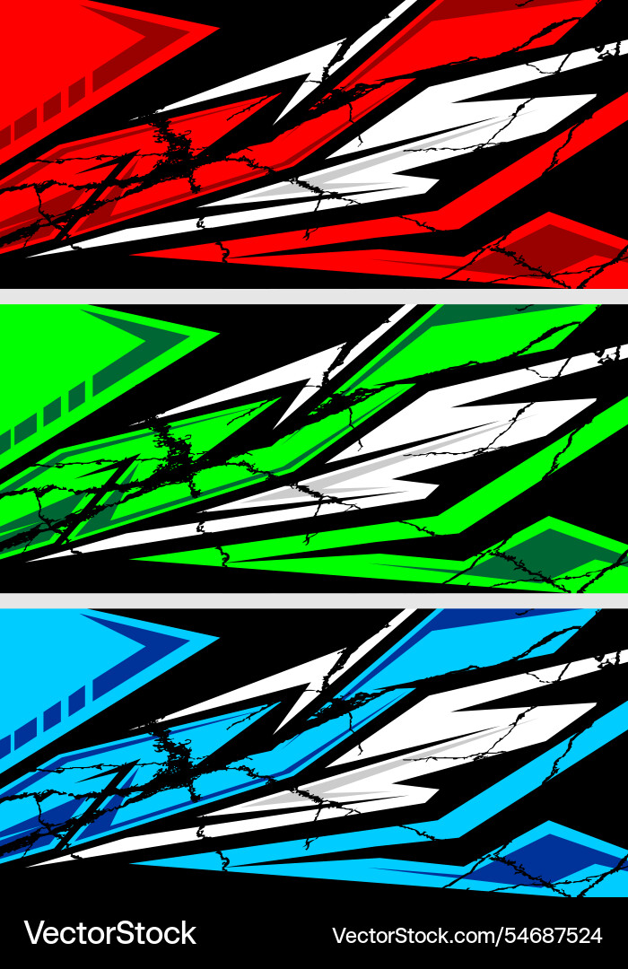Dynamic Car Wrap Pattern vector image