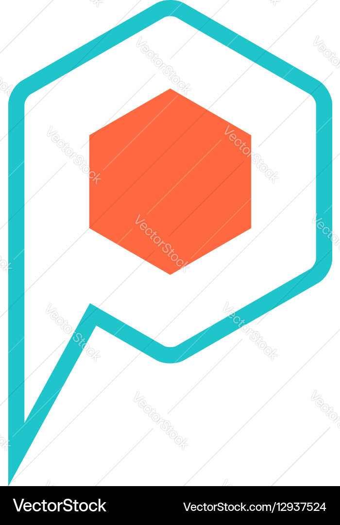 Map pin sign location icon marker point button vector image