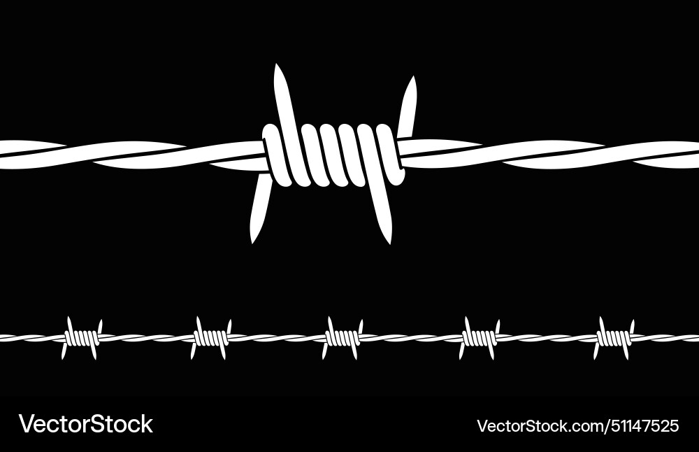 Barbed wire Royalty Free Vector Image - VectorStock
