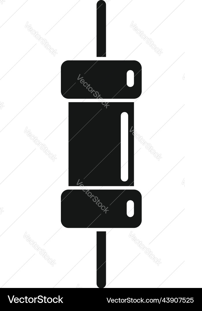 Microchip resistor icon simple electric circuit Microchip resistor icon simple electric circuit vector image