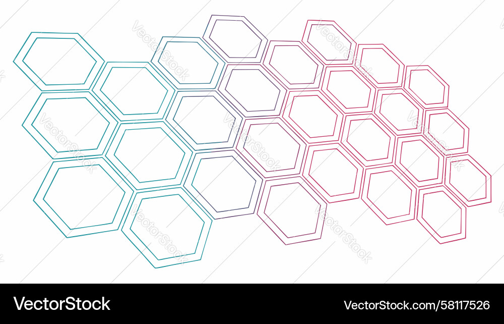 Faded Hexagonal Honeycomb Pattern Vector Image