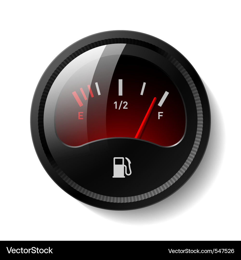 Fuel Gauge Display vector image