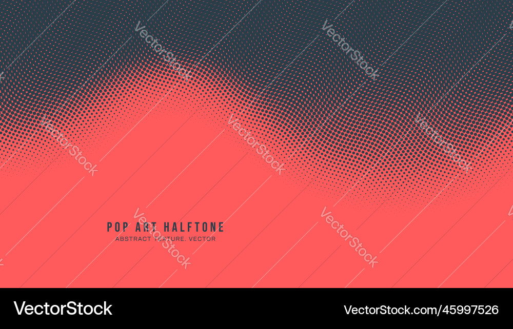 Pop art dots halftone pattern smooth curved Pop art dots halftone pattern smooth curved vector image