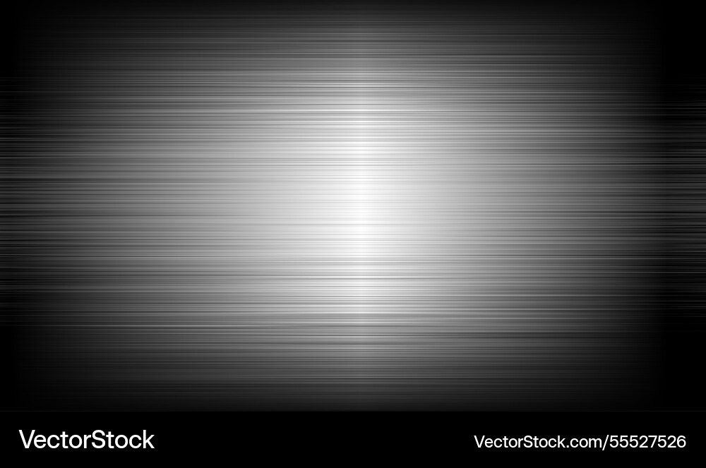 Realistic brushed metal texture polished Vector Image