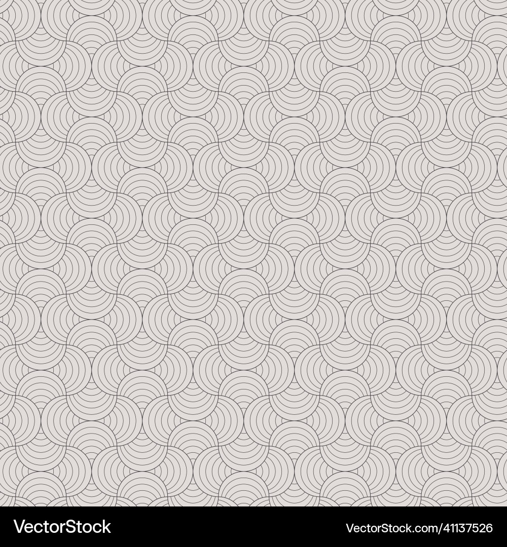 Retro Curl Line Pattern vector image