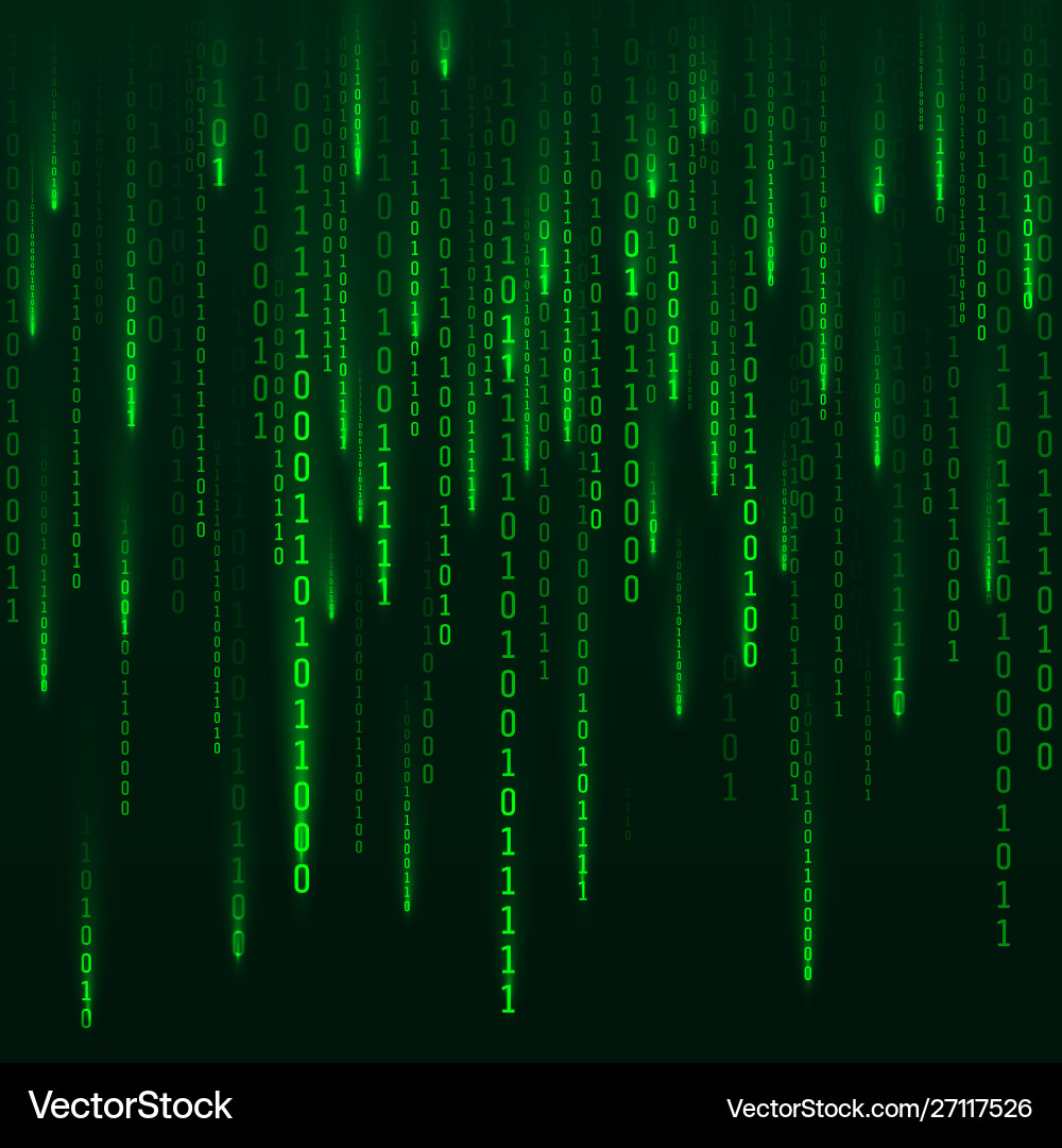 Sci-fi Hintergrund binäre Computercode grün Sci-fi Hintergrund binäre Computercode grün vektorbild