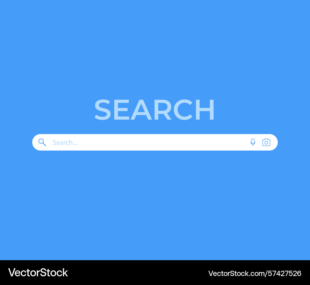 Search bar design element for ui Vector Image