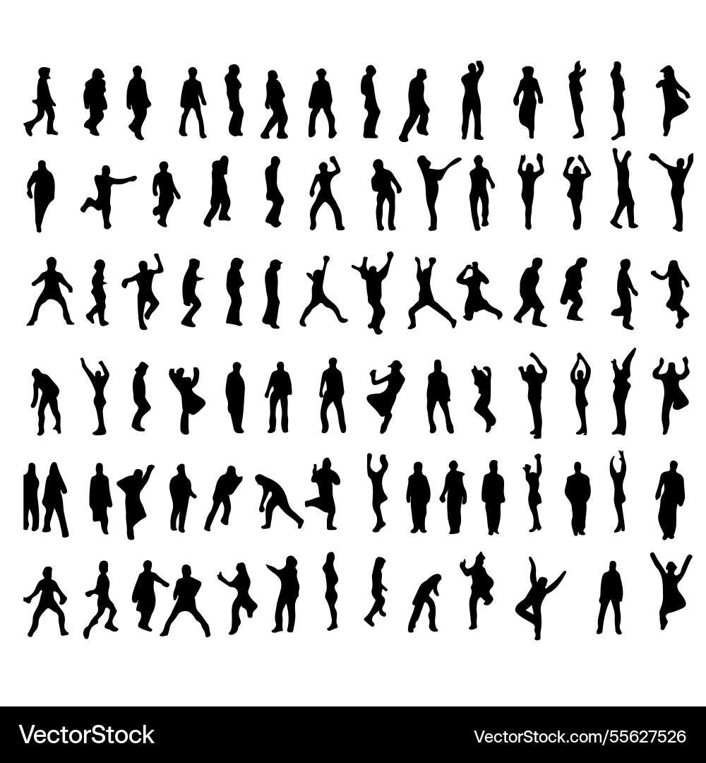 Set von Silhouetten Menschen im Sport Set von Silhouetten Menschen im Sport vektorbild