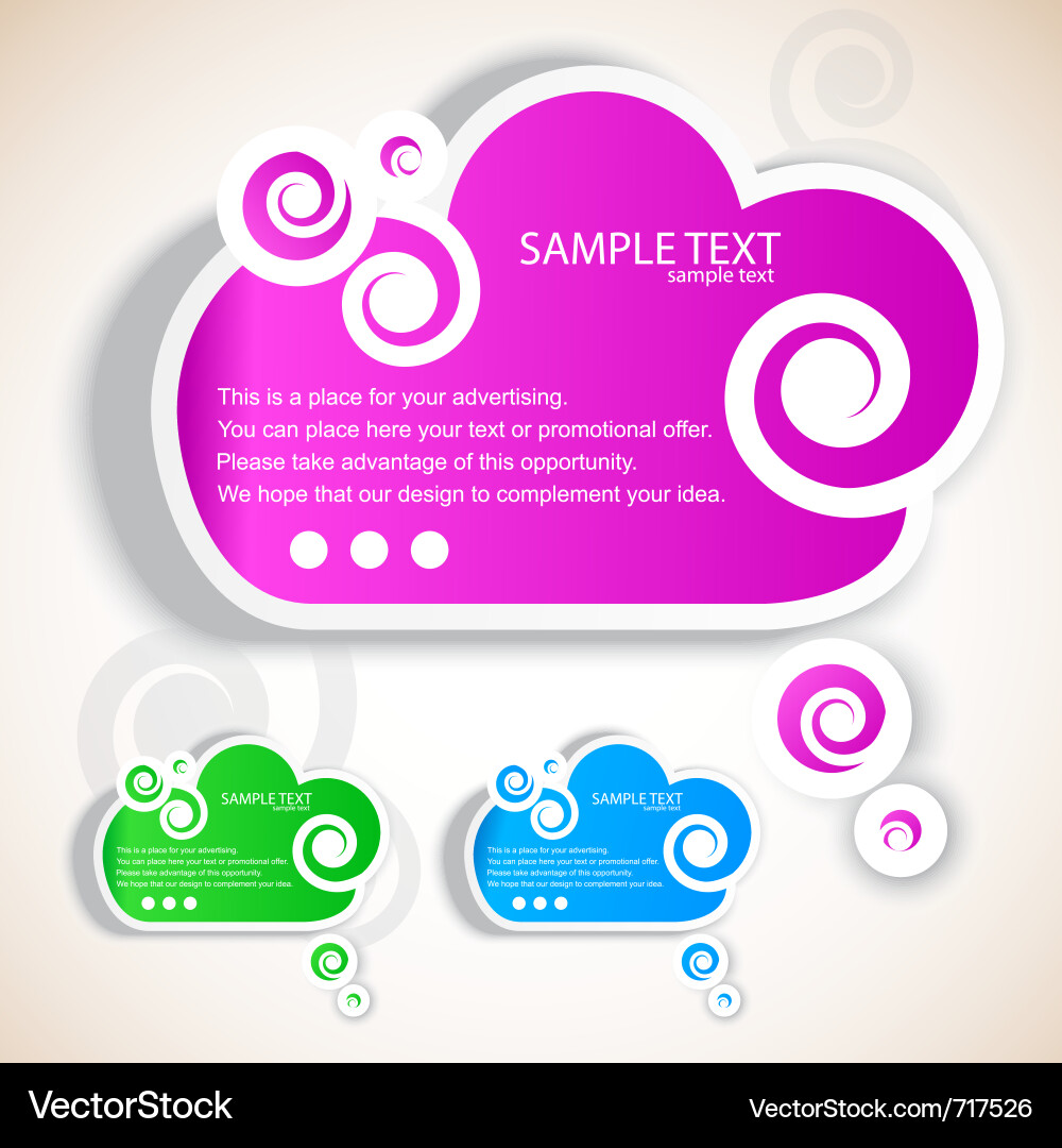 Speech Bubble Icons Vector Image