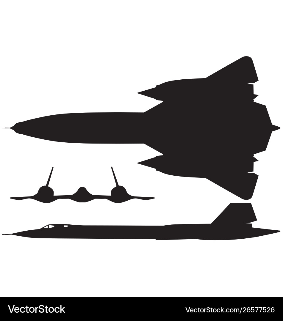 Sr-71 blackbird Royalty Free Vector Image - VectorStock