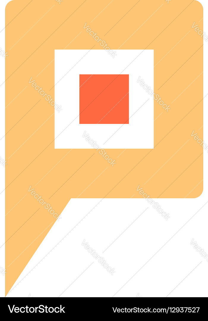 Map pin sign location icon marker point button vector image