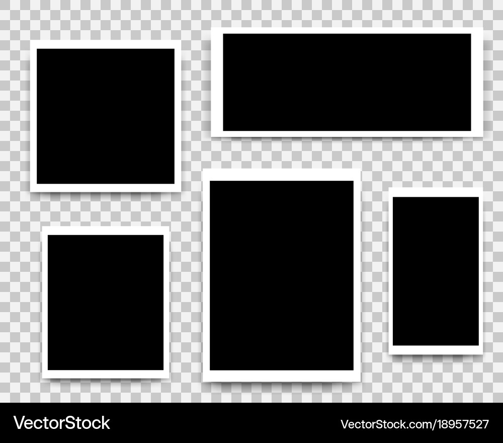 Photo Frames Collection Royalty Free Vector Image