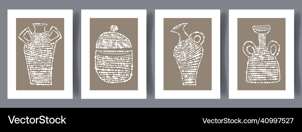 Printable wall art poster set Royalty Free Vector Image