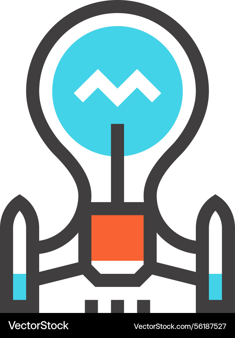 Startup ideas icon Royalty Free Vector Image - VectorStock