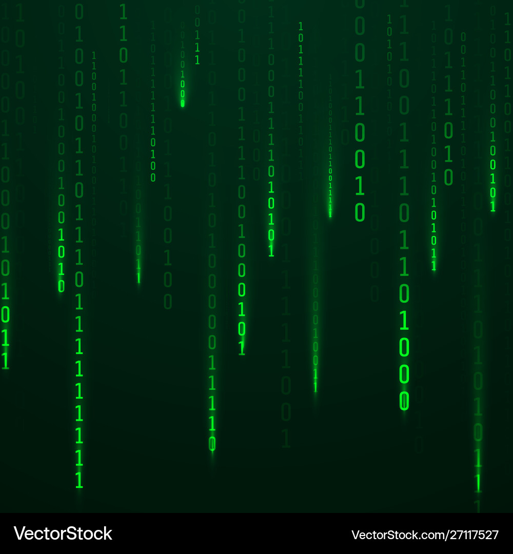 Stream binäre Code grüne Farbströme Stream binäre Code grüne Farbströme vektorbild