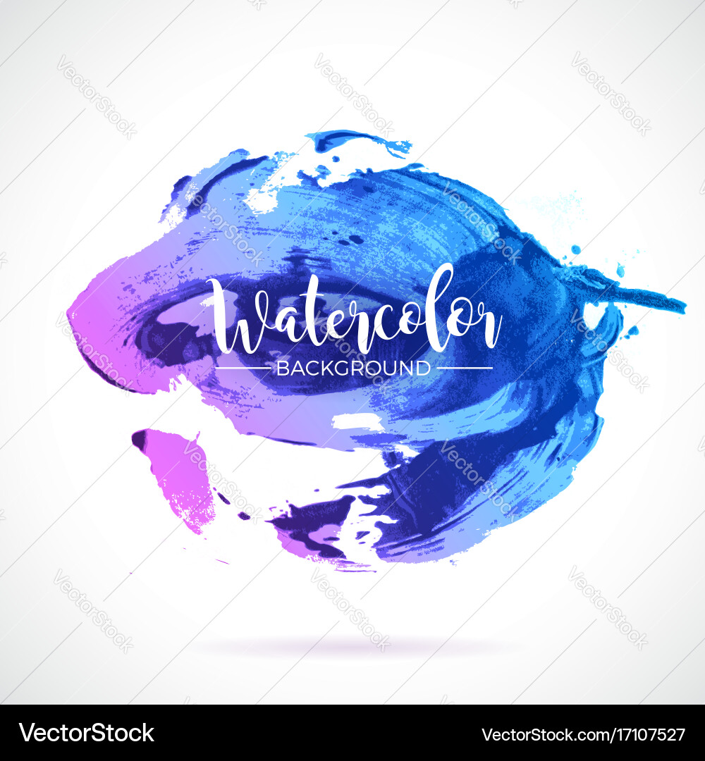 Watercolor Splash Abstract Background Vector Image