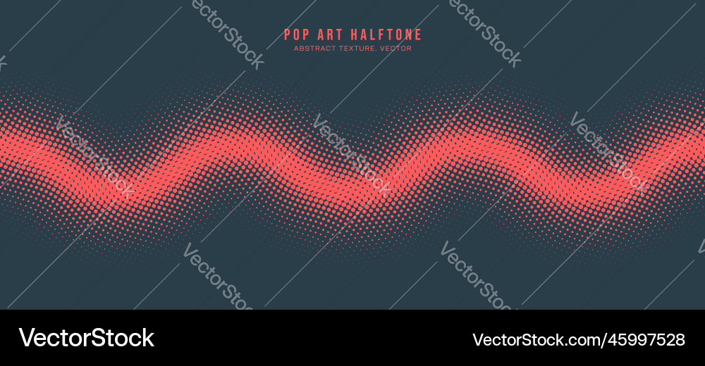 Pop art dots halftone design pattern wavy line Pop art dots halftone design pattern wavy line vector image