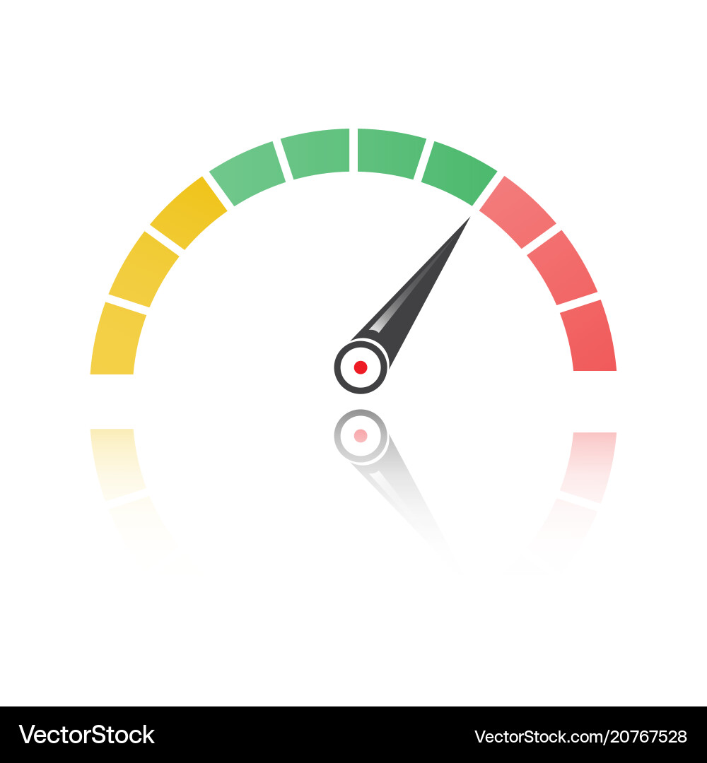 Tacho oder Tacho mit Pfeil Infografik Tacho oder Tacho mit Pfeil Infografik vektorbild
