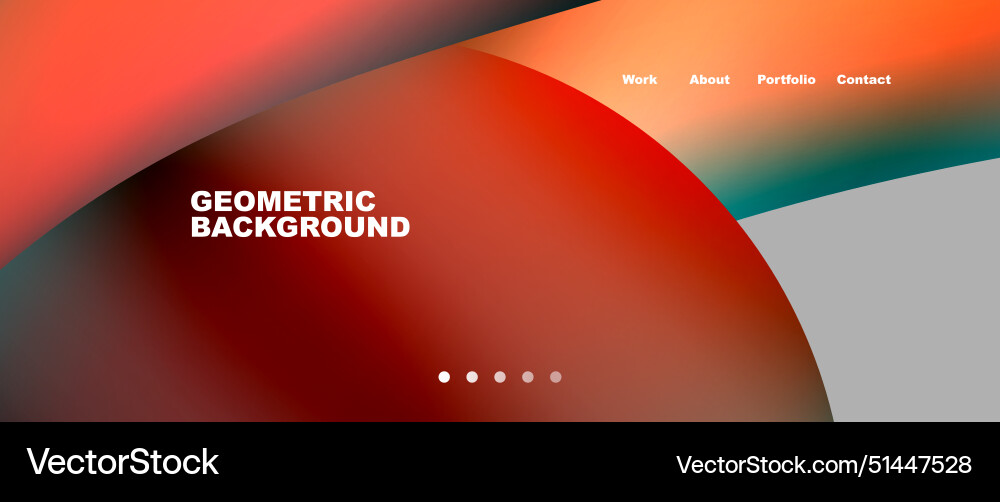 Web page design with geometric elements - circle Web page design with geometric elements - circle vector image