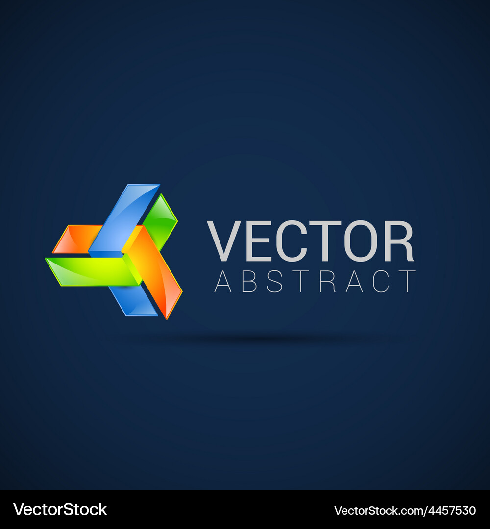 Abstract element shape design icon Vector Image