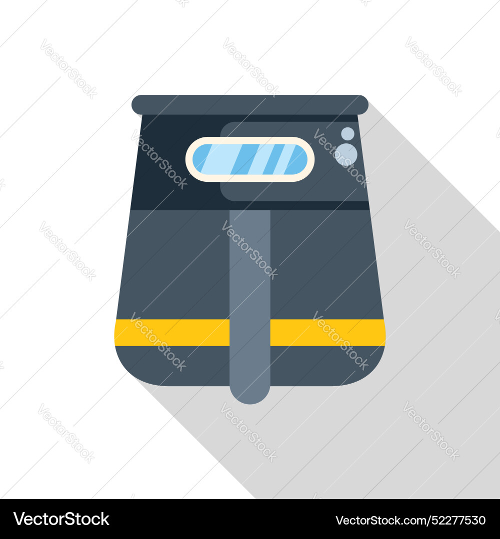 Modern deep fryer with viewing window and digital Modern deep fryer with viewing window and digital Vector Image