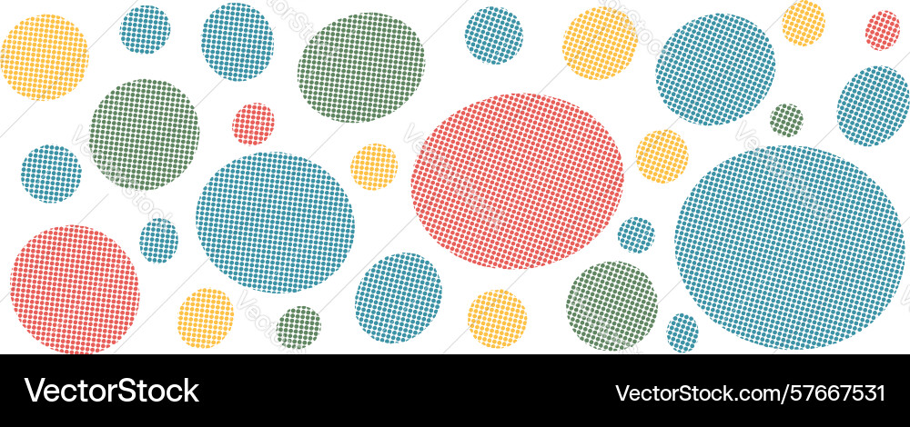 Circle and ovals forms halftone colorful set Circle and ovals forms halftone colorful set Vector Image