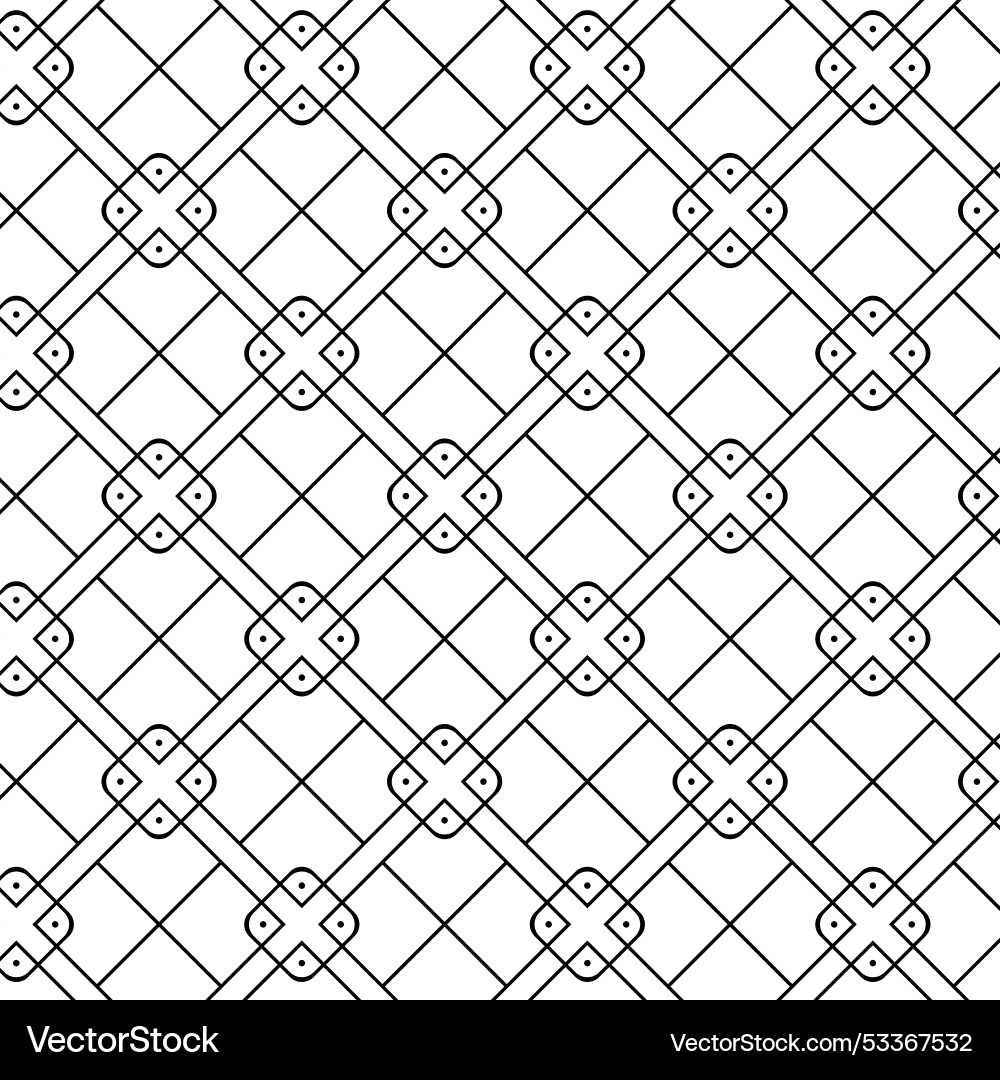 A seamless pattern of simple line art A seamless pattern of simple line art vector image