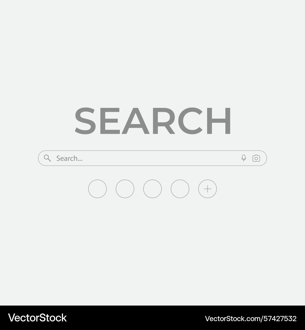 Clean and modern of a search bar ui Vector Image