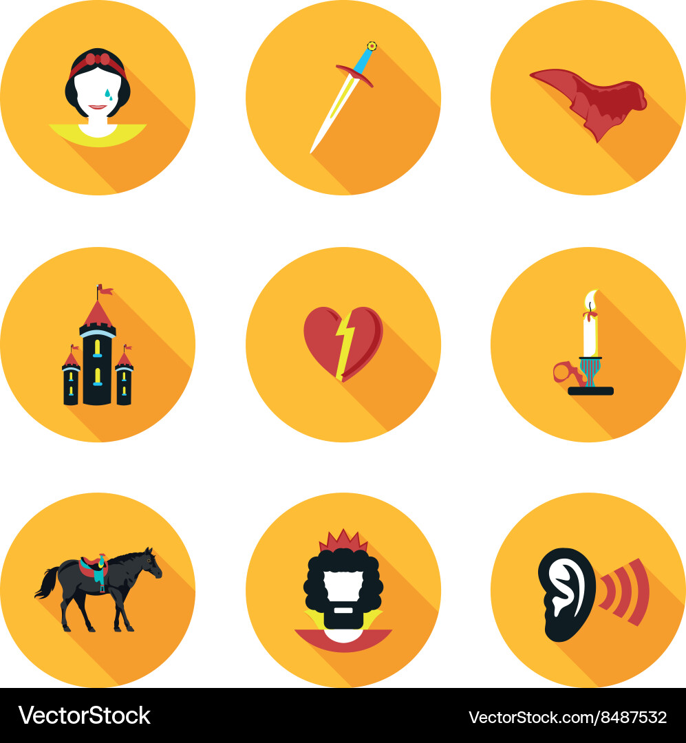 Flat icons othello Vector Image