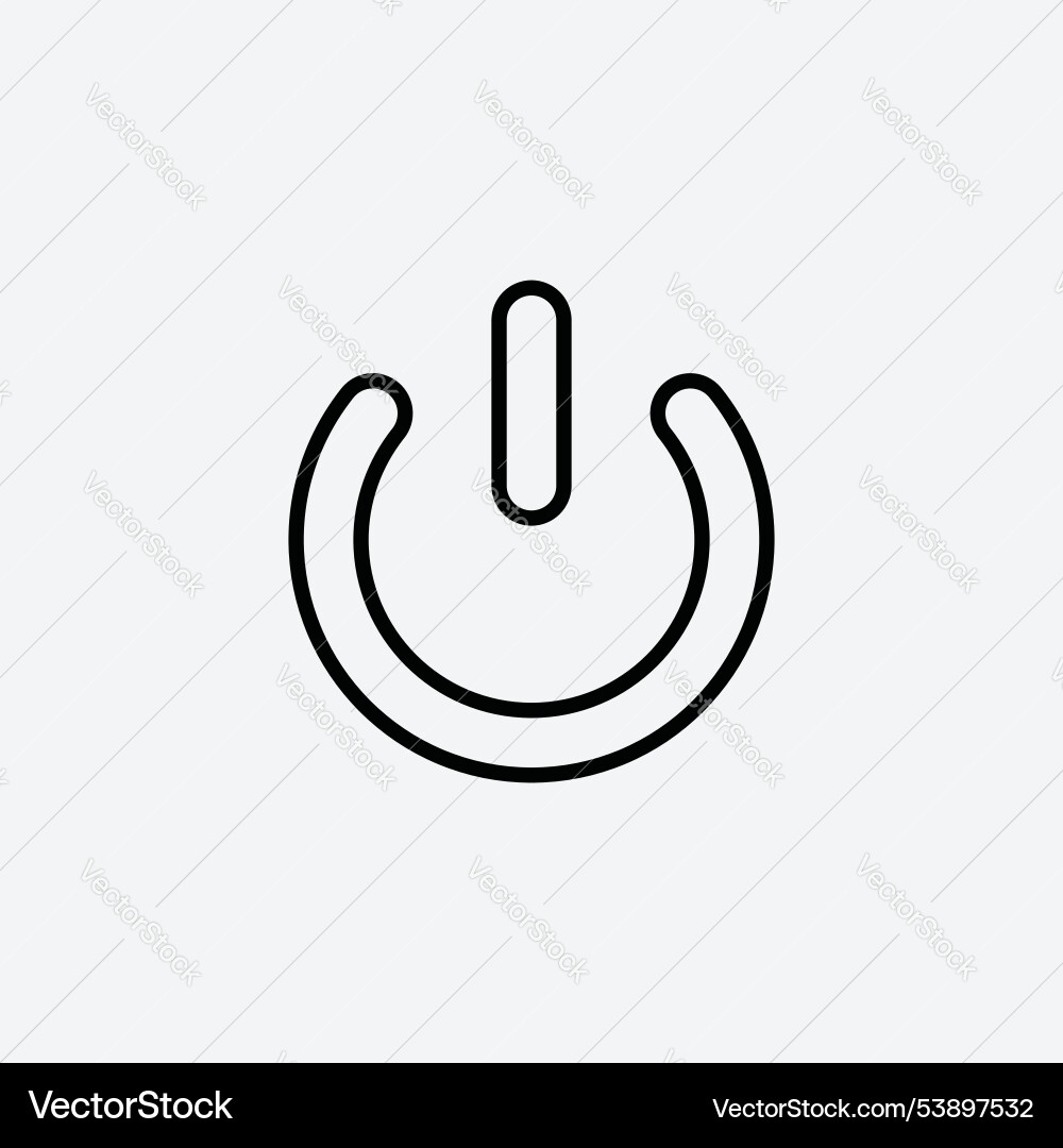Power button icon set Power button icon set vector image