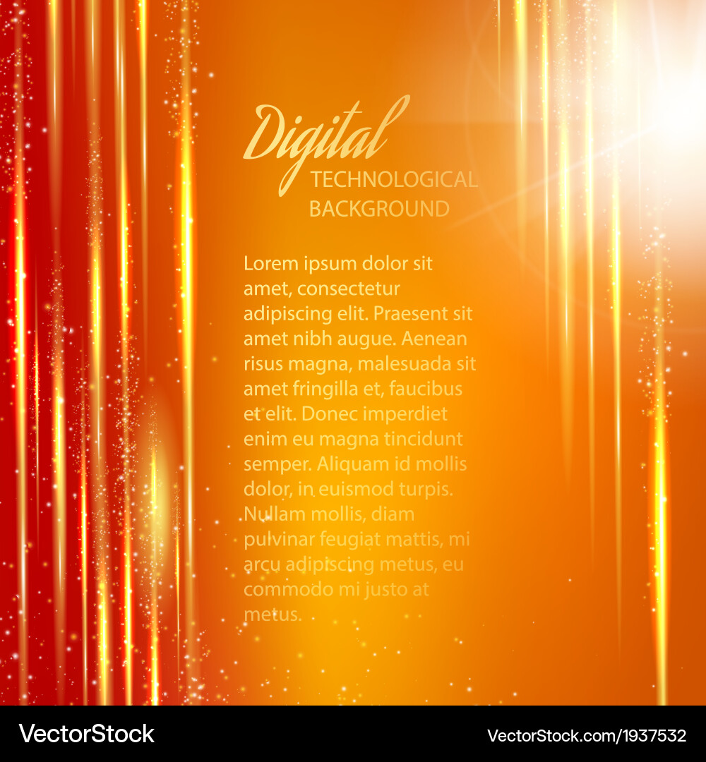 Red background with light effect vector image