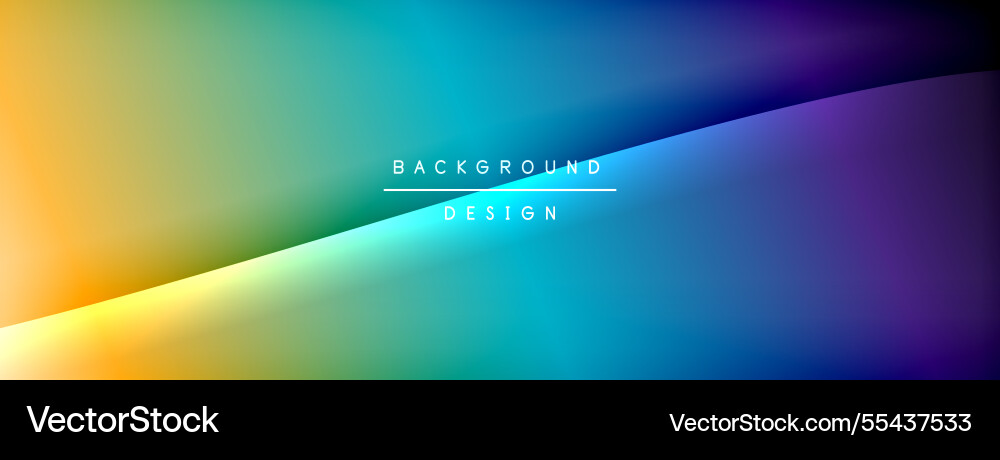 Bright rainbow style color gradient with curve Bright rainbow style color gradient with curve Vector Image