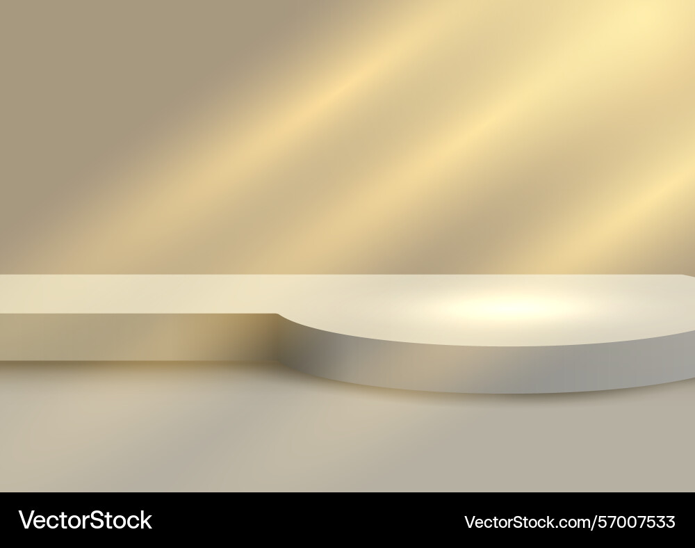 Display background with empty stage lights vector image