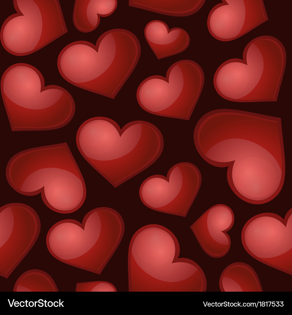 Heart pattern seamless background Vector Image