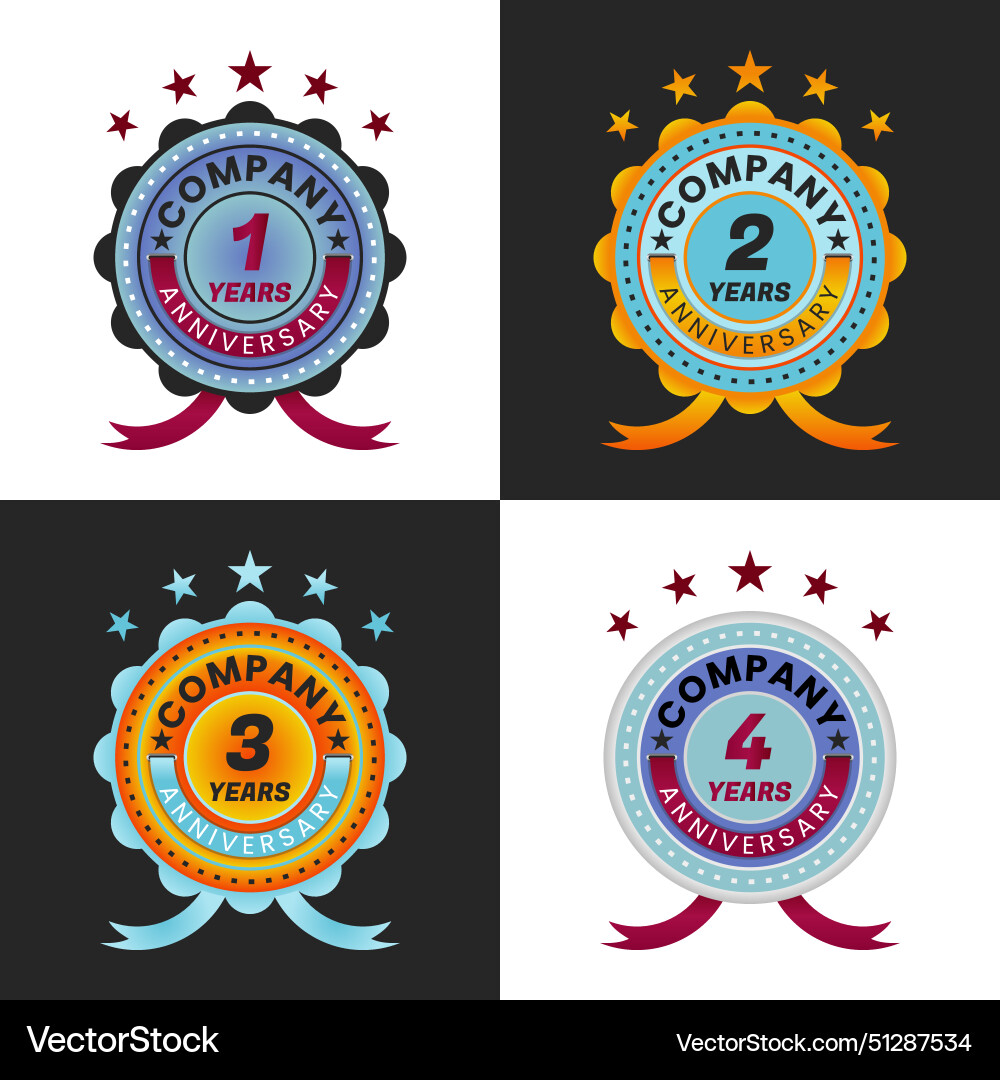 Annual anniversary logo image Annual anniversary logo image vector image