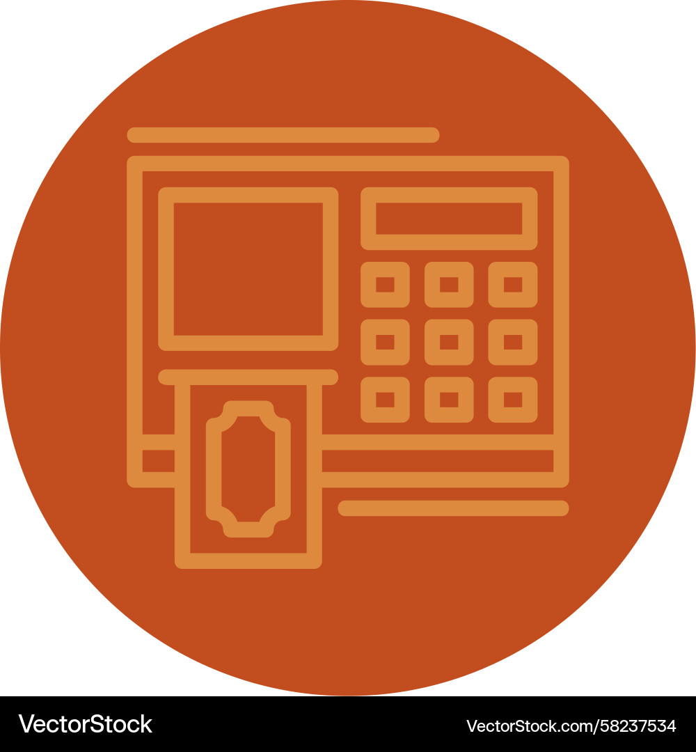 ATM Queue Icon Vector Image