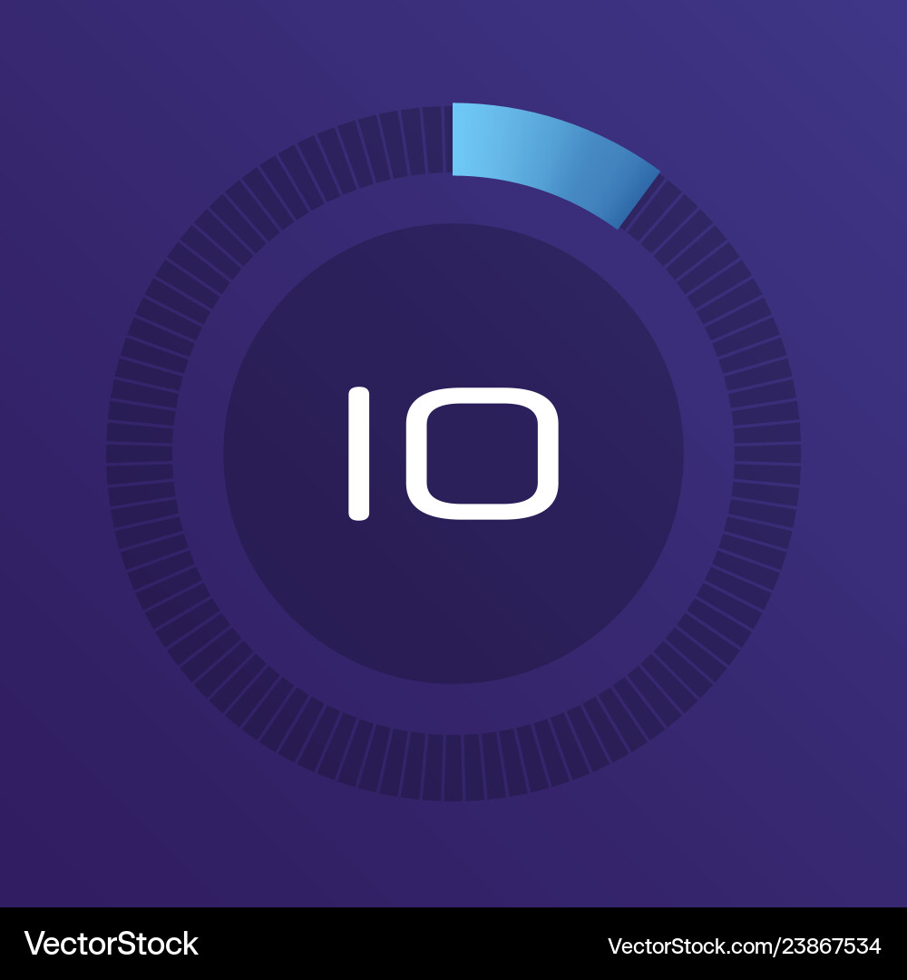 Circular interval timer Circular interval timer vector image