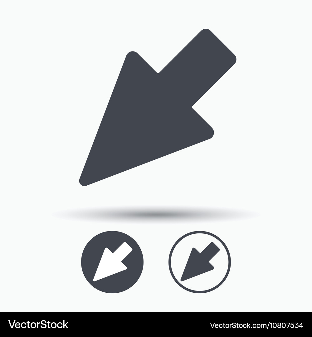Cursor icon computer position marker sign Vector Image