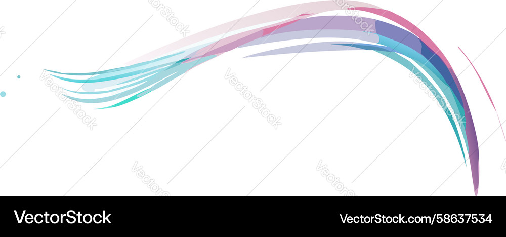 Smooth Gradient Curved Lines Vector Image