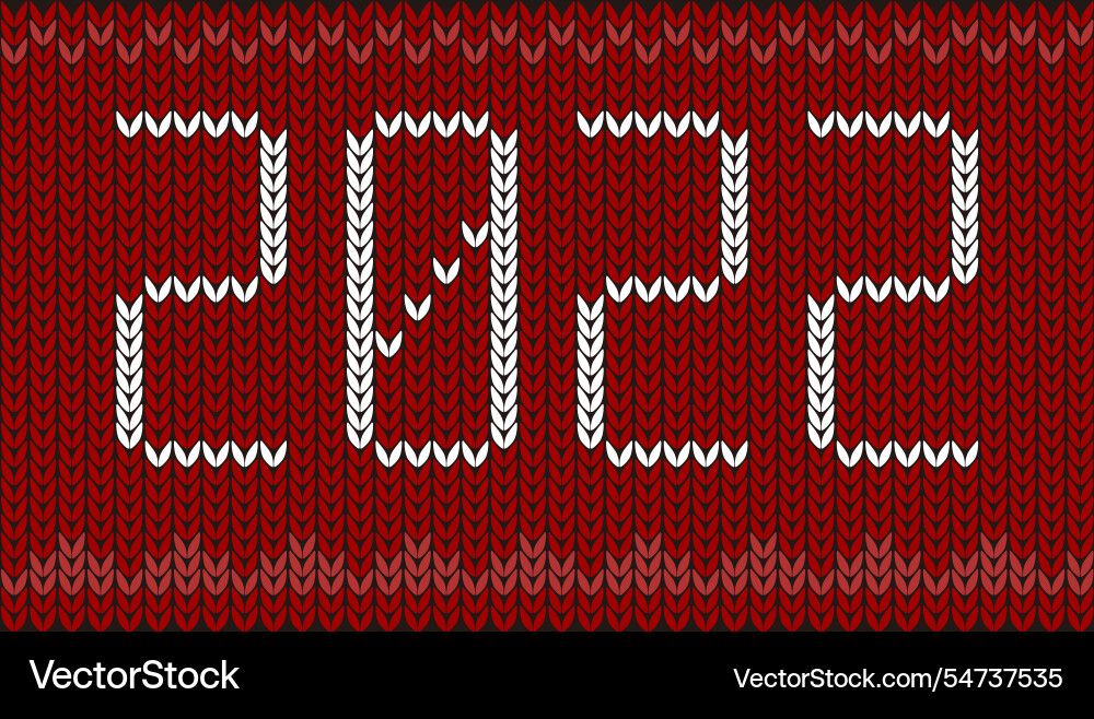 2022 text on knitting pattern 2022 text on knitting pattern Vector Image