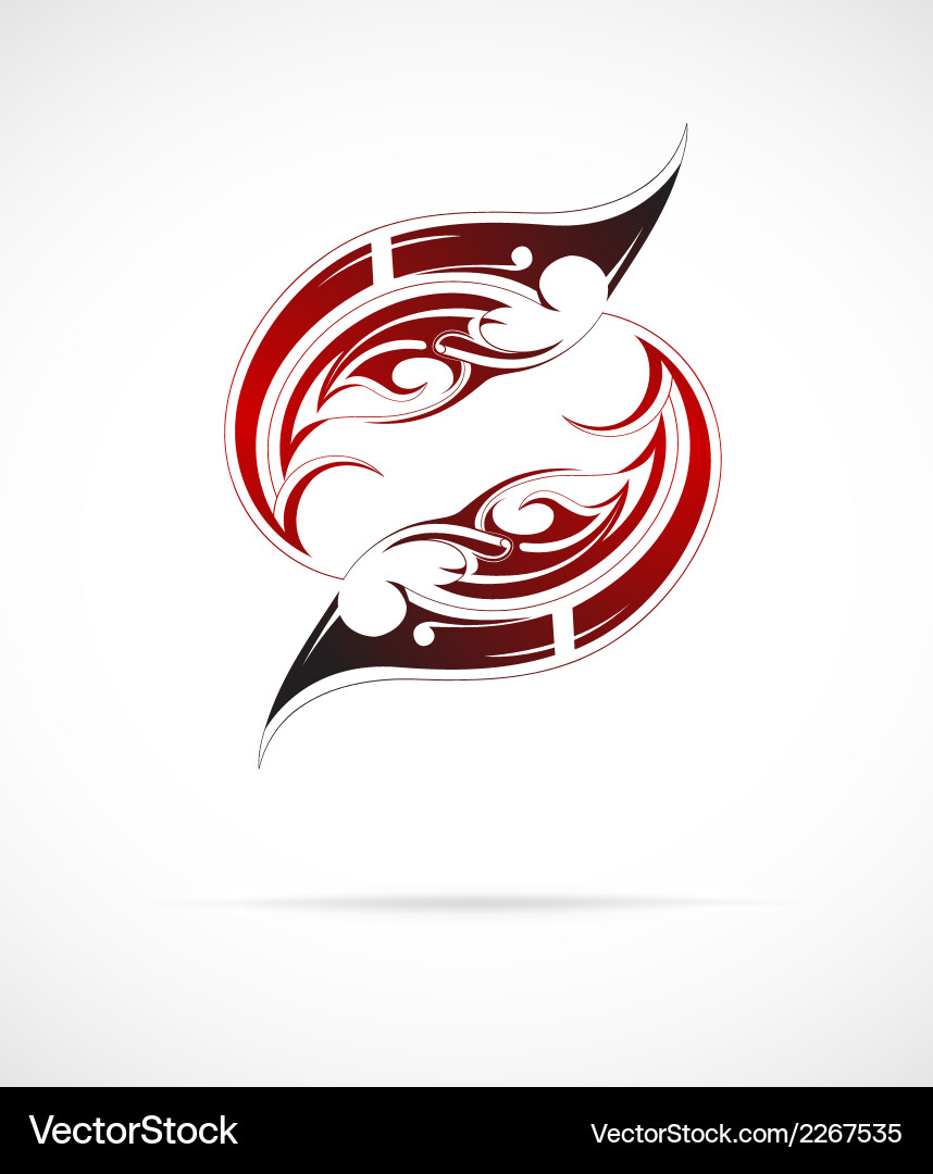 Maori Flame Ornament Vector Image