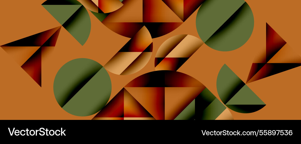 Abstract geometric background with layered Vector Image