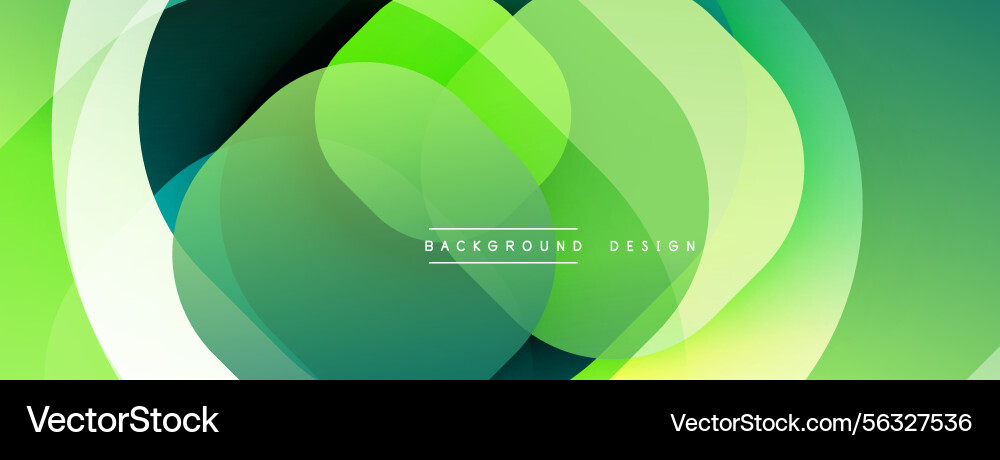 Abstract green layers create flowing circular Abstract green layers create flowing circular vector image
