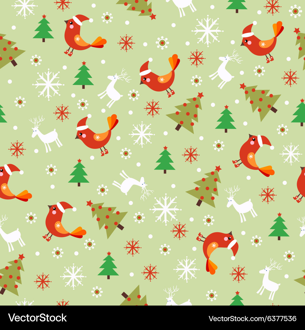 Christmas Snowflake Pattern vector image