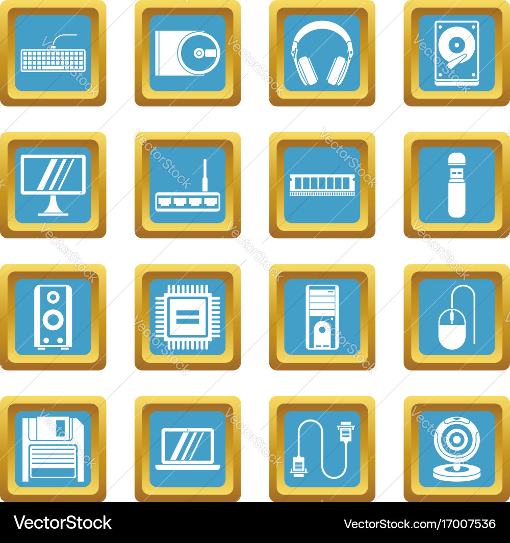 Computer icons azure Vector Image