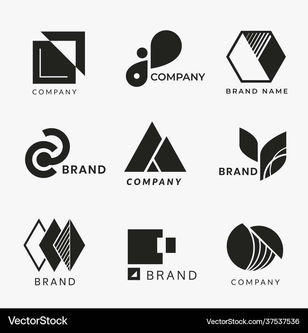 Corporate logo designs Royalty Free Vector Image