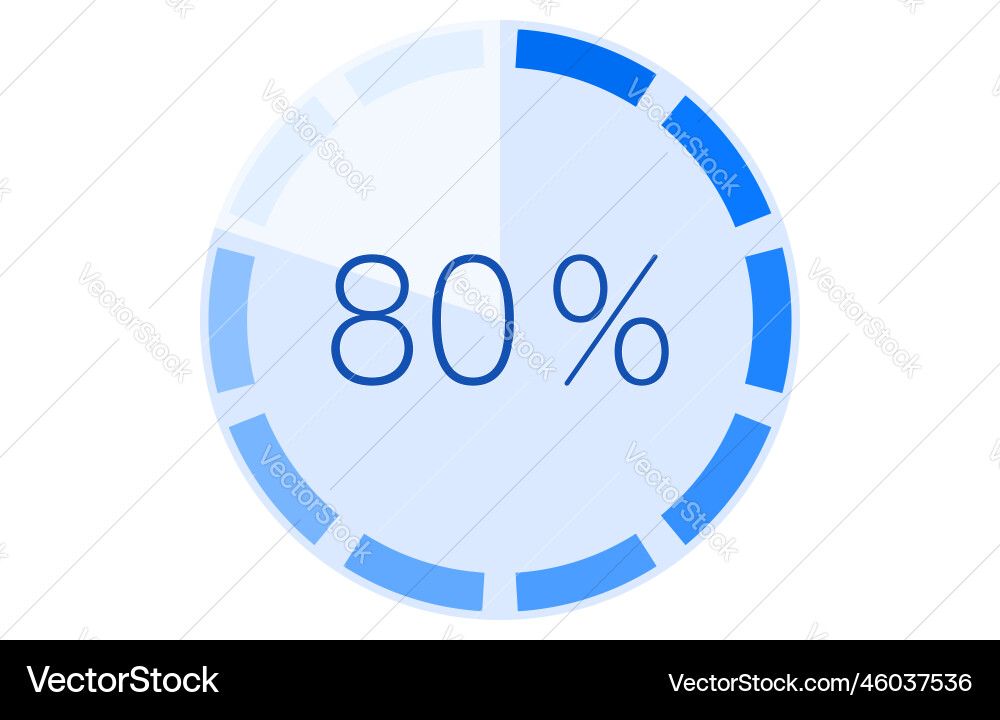 Graph with memory gauge blue Vector Image