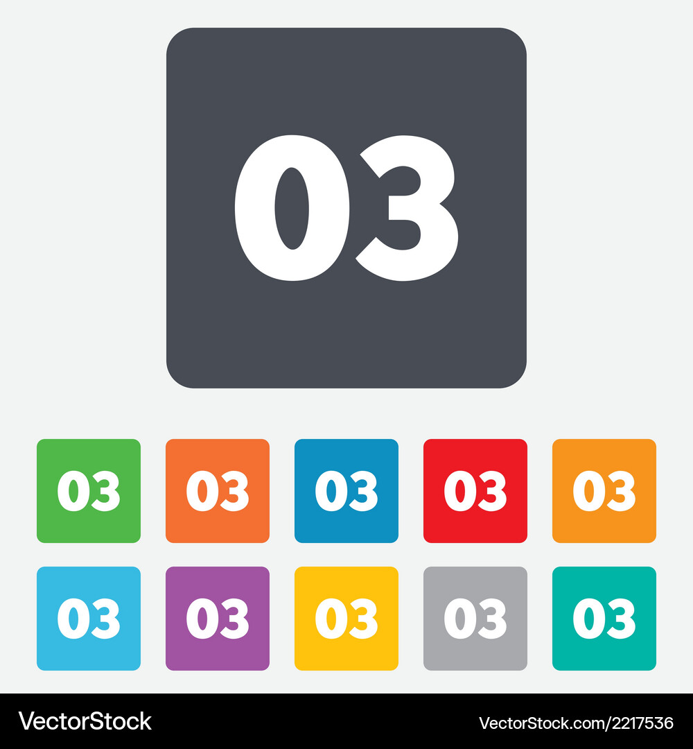 Third step sign loading process symbol Vector Image