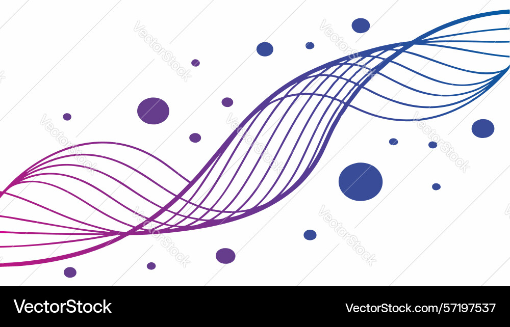 Fluid abstract wavy lines pattern background vector image