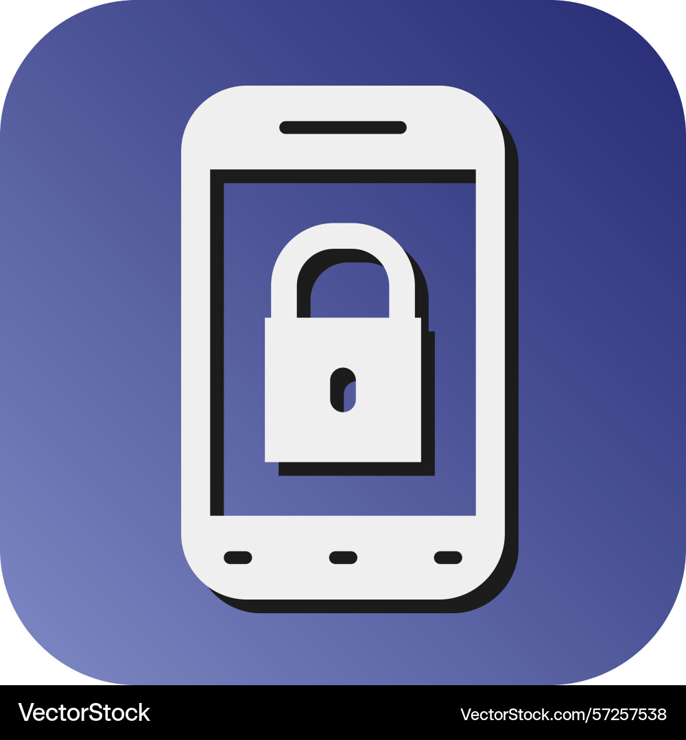 Access glyph gradient background icon Vector Image